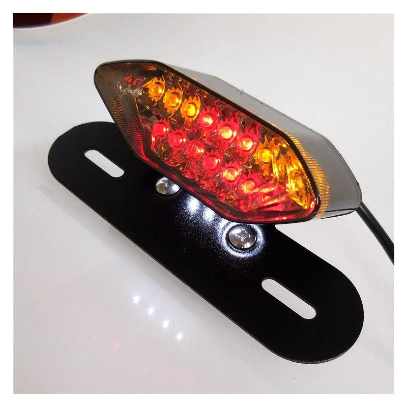Feu Arrière LED Pour VTT, Quad, Scooter 50-125cc - Étanche, 12V, Remplacement Facile